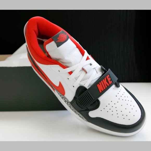 Air Jordan Legacy 312 Low Men\'s Basketball Shoes White/Red/Black Size 11.5
